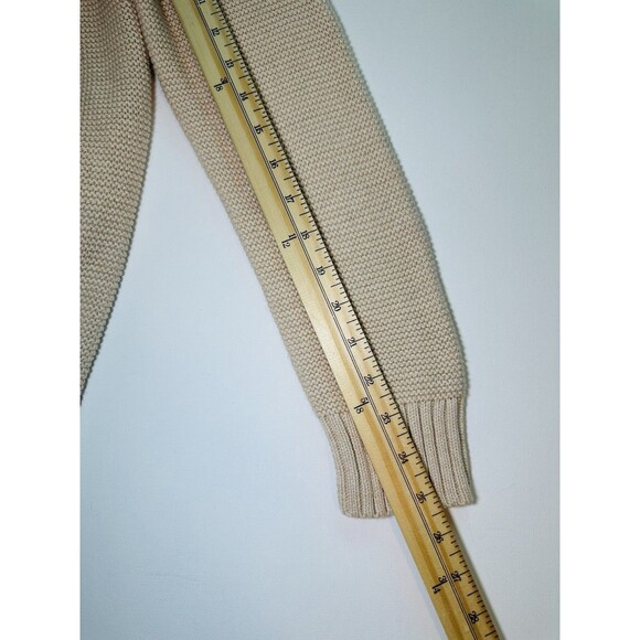 J. Crew Factory *NEW* Merino Wool Cotton Nylon Turtleneck Beige Sweater Women S - Picture 11 of 11